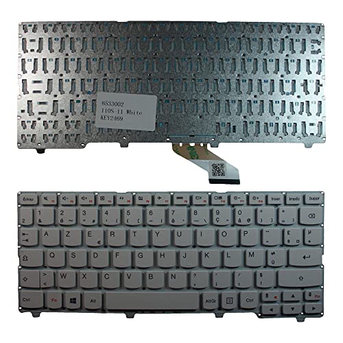 Clavier pour ordinateur portable Lenovo IdeaPad 110S-11IBR blanc