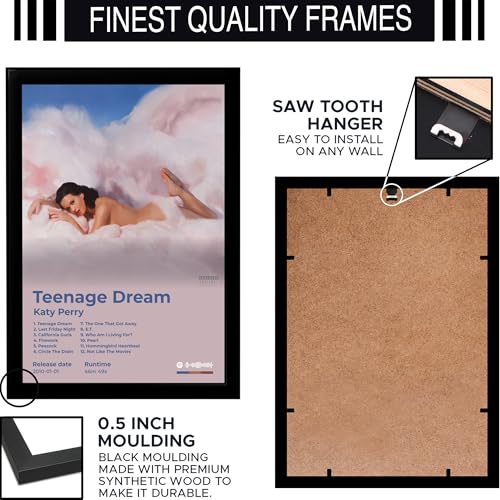 Image of BLINKART Katty Perry - Teenage Dream Wall Photo Frames | Wall Art for Bedroom, Living Room, Studio or Office | Album Cover Print with Spotify Song Link QR Code | Gift for Fans - 8x12 In
