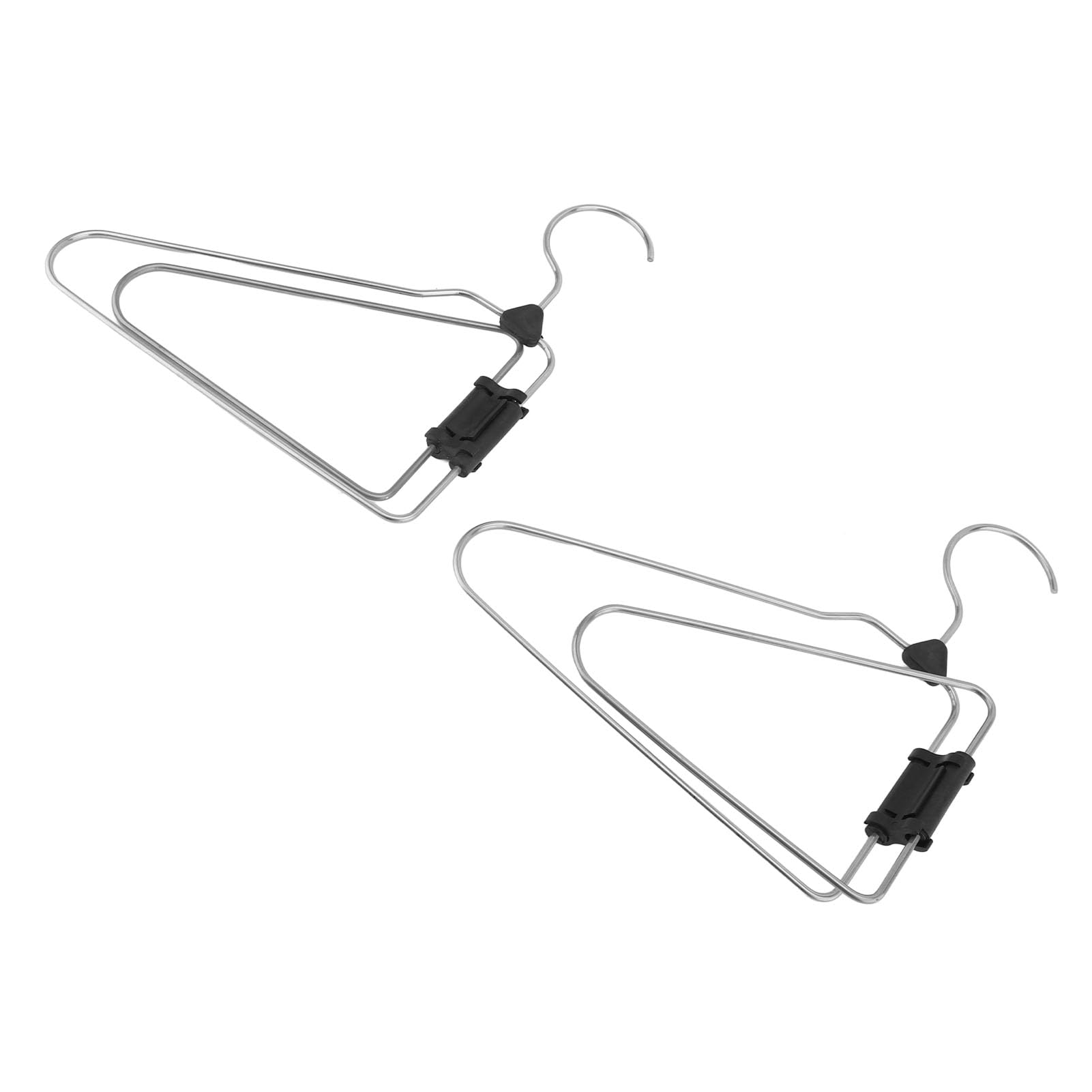 Perchas plegables portátiles de acero inoxidable, 5 piezas, antideslizantes, ahorran espacio, ideales para viajes y uso doméstico y diseño ligero