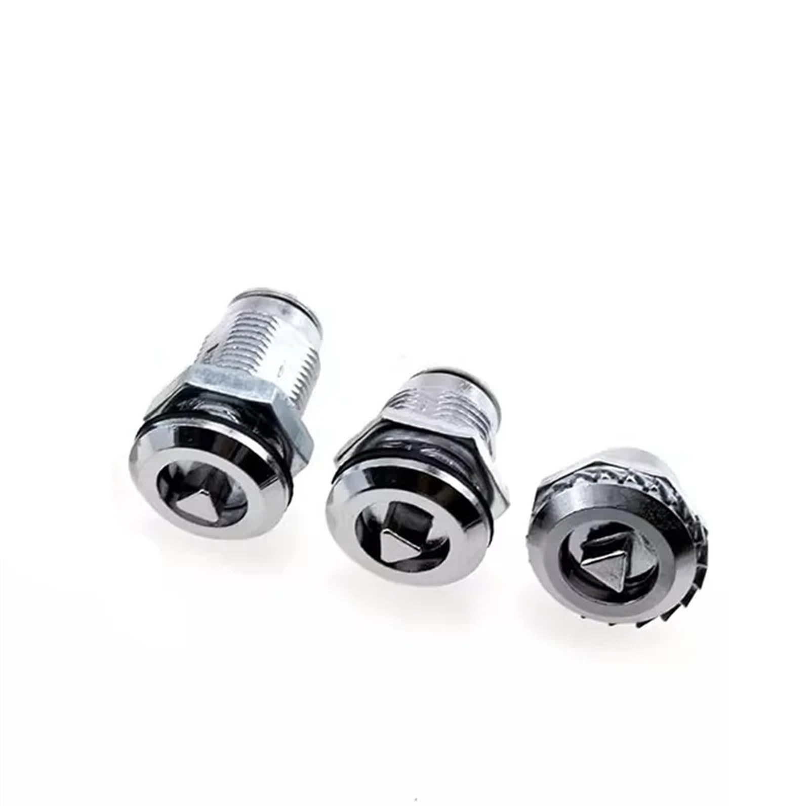 Lot de 5 serrures triangulaires en alliage de zinc MS705-28/36 for tiroir, casier, porte, armoire, bureau, serrures à came avec clé, 1 pièce(5sets-36mm-H0-01)