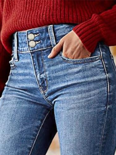 Image of Flamingals Womens High Rise Butt Lifting Curvy Skinny Jeans