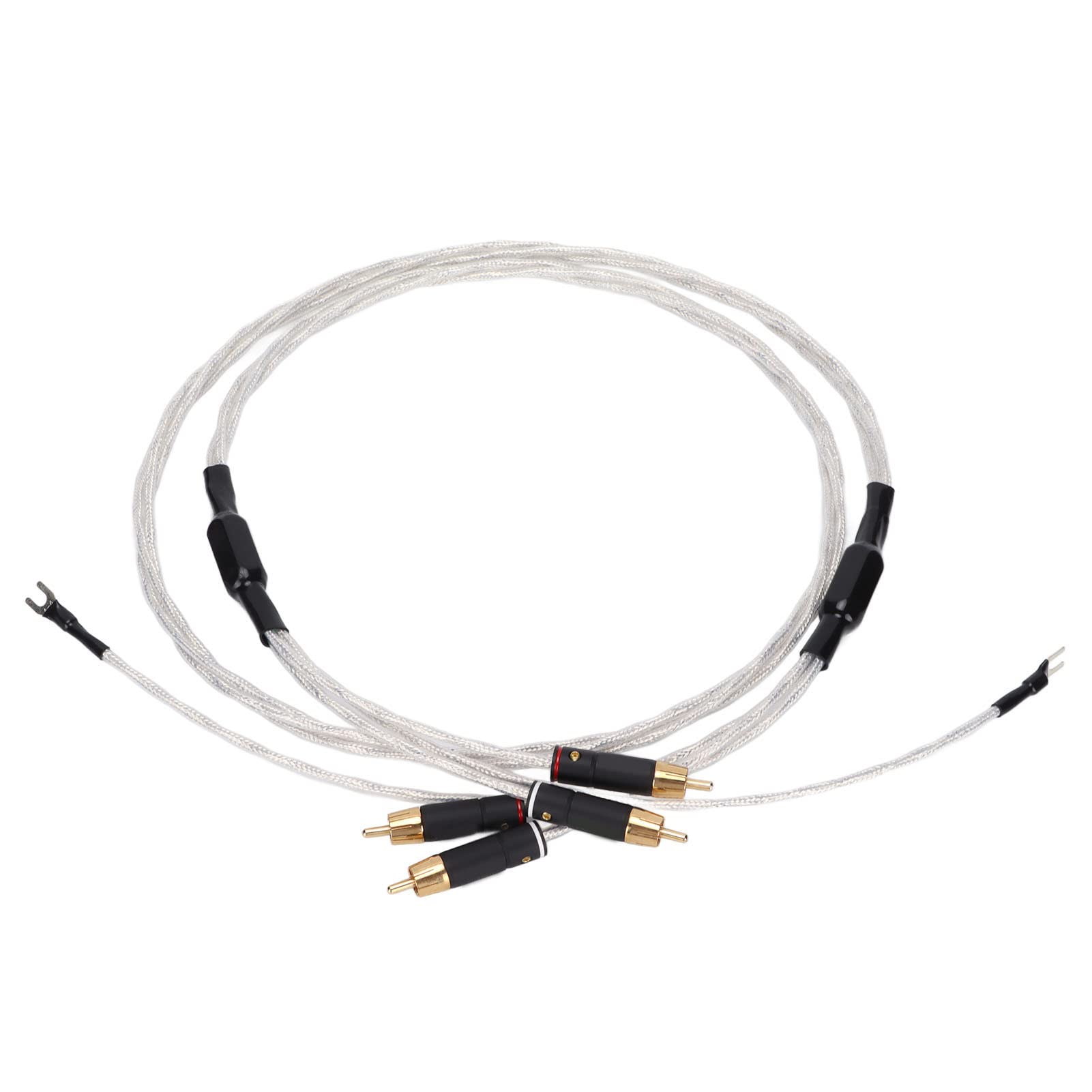 Cavo per Audiofili, Cavi Aux Stereo Placcati in Argento e Oro a Bassa capacità per Tablet con Altoparlanti HDTV (2M)
