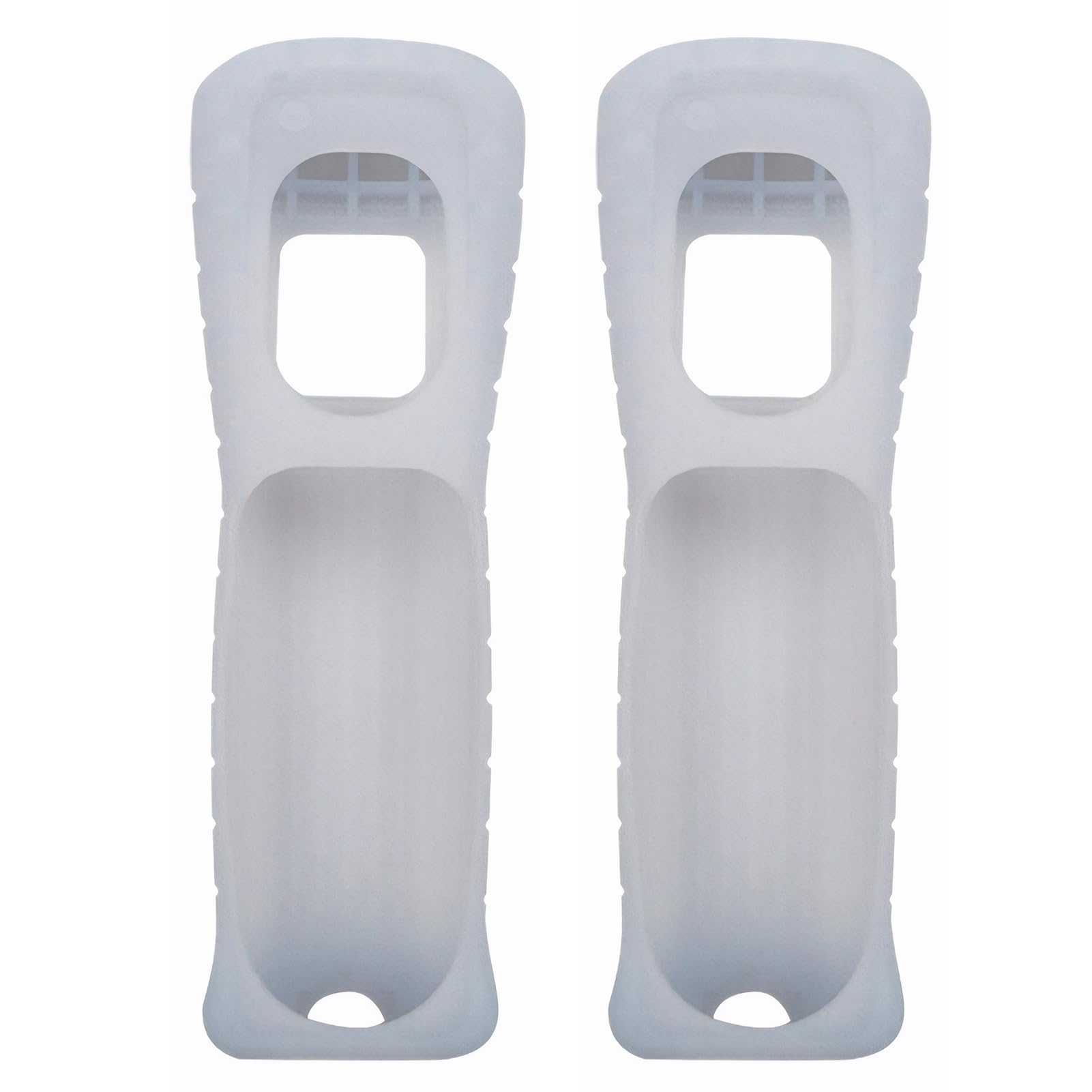 Comodo Gamepad Wireless per Materiali compatibili con Telecomando Copertura in Silicone Wii Controller remoto in Gel di silice per Wii Feel Good, Bianco