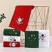 Christmas Themed Face Towels - Red Santa Claus Design for Bathroom Hand/Face Washing, Xmas/New Year Gifts(06)