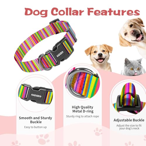 Collar para perro ajustable de nailon suave tamaño XS miniatura 2