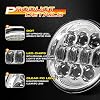 LX-LIGHT Newest Silver 5.75 Inch LED Headlight + 4.5 Inch LED Fog Lights