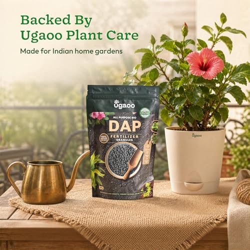 Image of Ugaoo Bio DAP Fertilizer for Plants 500g | Organic Slow-Release Granules with Soil Microbes | Flowering & Root Growth Booster | NPK Plant Food for Rose, Hibiscus, Tomato & Home Garden Plants