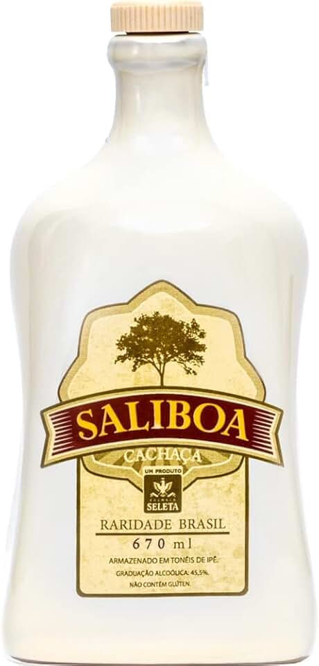 Cachaça Saliboa Porcelana 670 ML Seleta Sabor Amadeirado 670 Ml