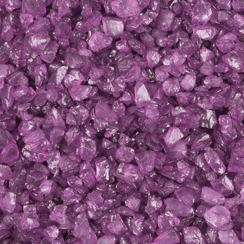 Fuchs dal 1895 - Pietre in Vetro Granulato, 4-10 mm, 1000 g Colori, Melanzana