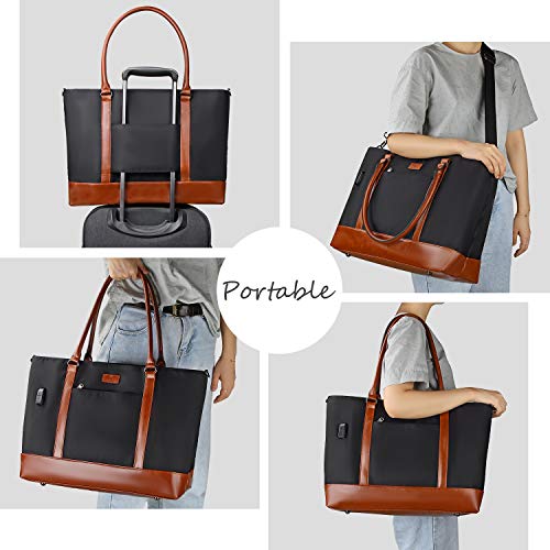 Tanto Laptop Tote Bag For Women 17.3 Inch Laptop Bag Large Women Work Bag Purse Usb Teacher Bag Fits 17.3 Inch Laptop Handbag Satchel Shoulder Bag thumb #6