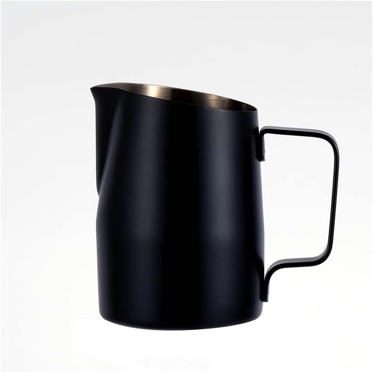 Creamer Pitcher Coffee Pitcher Stainless Steel Milk Frothing Jug Mugs Espresso Coffee Pitcher 450ML/600ML Barista Craft Frothing Jug Milk Pitcher (Capacity : 450ml Color : E) (G 450ml)