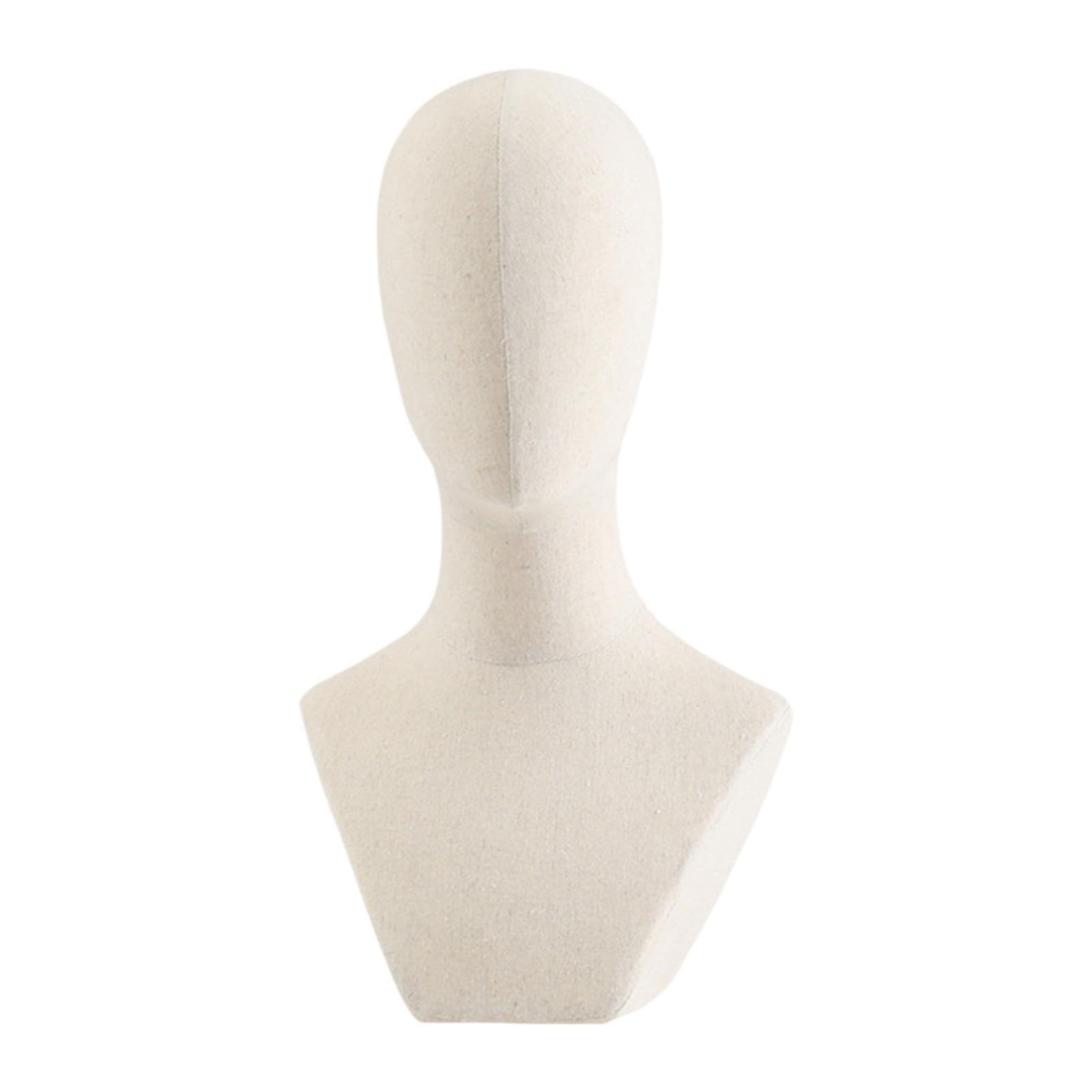 UJEAVETTE® Hat Wig Display Stand Headphones Rack Manikin Head for Scarves Hat Headphone Square bottom-image-20
