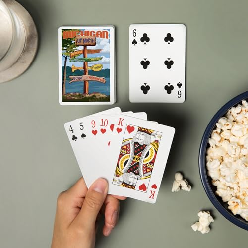 Baraja de poker Up North Michigan 52 cartas miniatura 2