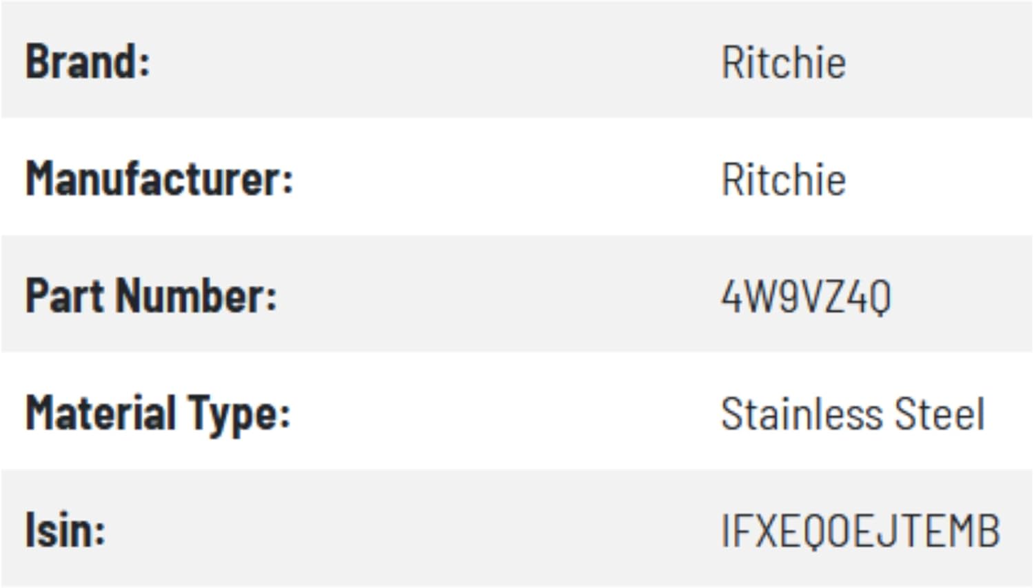 Ritchie Fount Drain 3" Part 18470 Watermatic Classic watermaster
