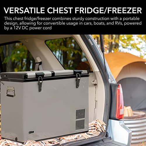 Whynter Fm-901Dz Zone Portable Fridge Optional Wheels, Ac 110V/ Dc 12V Real Freezer For Car, Home, Camping, Rv-8°F To 50°F, 90 Quart Dual Zome, Charcoal #TOP6