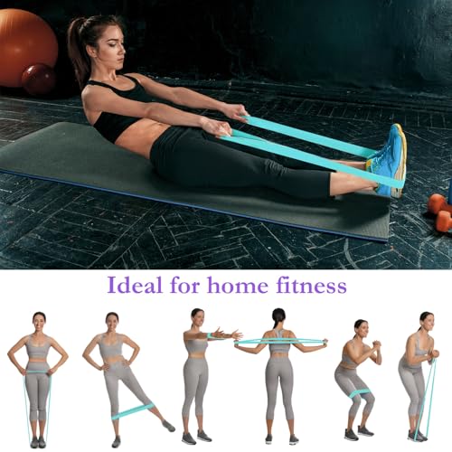 Image of 8 Pcs Resistance Bands Pull up Bands Pull up Assistance Bands Exercise Workout Bands for Working Out Muscle Training Physical Therapy Muscle Training Men and Women