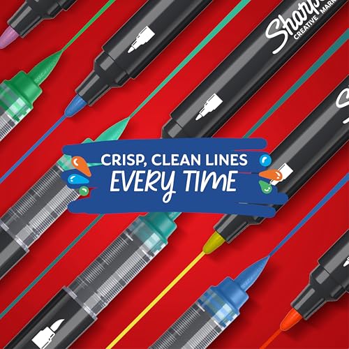 Sharpie Creative Marker Pennarelli Acrilici per Hobby Creativi | Pennarelli a base d'acqua con punta tonda | deali per Fai da TeDecorazioni e Scuola | Lilla | 6 Pezzi