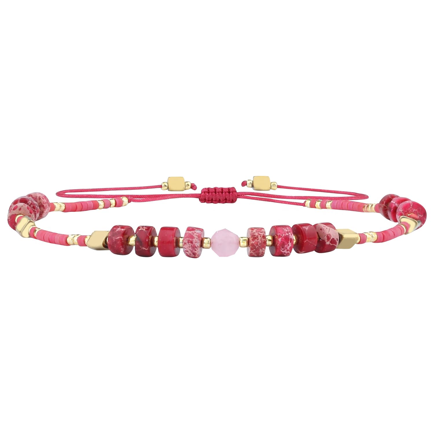 KELITCH Pulseras Amistad con Cuentas Concha Cristal Color Bohemio Pulsera Hecha A Mano Brazaletes Joyería para Mujer — view 51