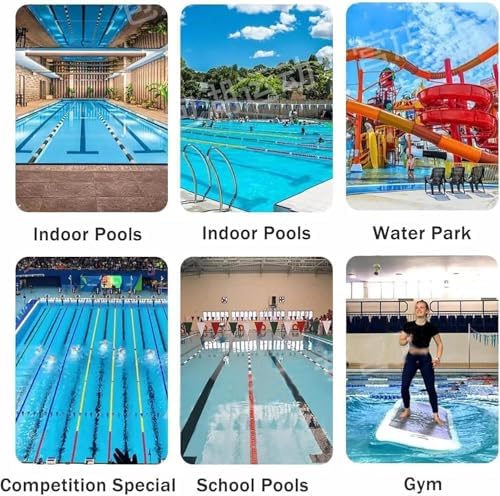 53ft Swimming Pool Safety Rope - Durable Pool Divider Float Line with Hooks for Water Parks, Hotels, Villas & Homes - Hazard Marker for Securing Risky Areas