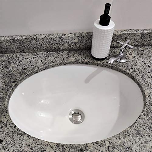 Ralo pia 7/8 Válvula Click Inox de Banheiro Lavatório Cuba Escoamento Flvx Hidro