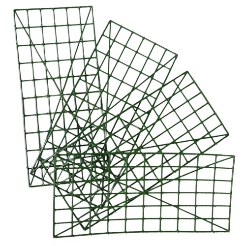 jojofuny Support Mural pour Compositions en Polypropylène Grille Plastique 4 Pièces pour Présentoir à Fleurs Treillis à Fleurs pour Décoration Mariage et Mur Floral