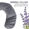 lomitech Lavender Neck Wrap,Vibrating Travel Pillow Neck Massage Pad,Lavender Soothing Aromatherapy,2.2LB Weighted Comfort for Pain Relief,Battery Powered,Perfect for Holiday Gift