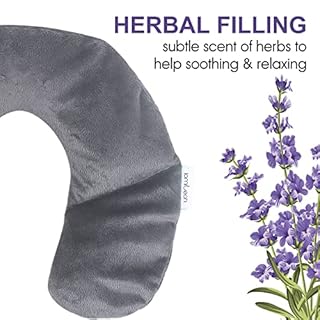 lomitech Lavender Neck Wrap,Vibrating Travel Pillow Neck Massage Pad,Lavender Soothing Aromatherapy,2.2LB Weighted Comfort for Pain Relief,Battery Powered,Perfect for Holiday Gift