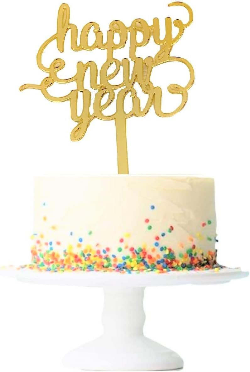 Happy New Year Cake Topper