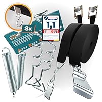 Das wetterfeste Sturmband Markise Set für Thule Omnistor (inkl. 8X Kederleiste Haken) - Sturmsicherung für Vorzelt und Zubehör fürs Wohnmobil - Wohnwagen hold down Side kit mit Sturmleine