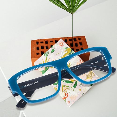 Image of Peter Jones Luxe I Pure Acetate I Oversized Large Size I Square Broad Frame I Spectacle Frame (U004)