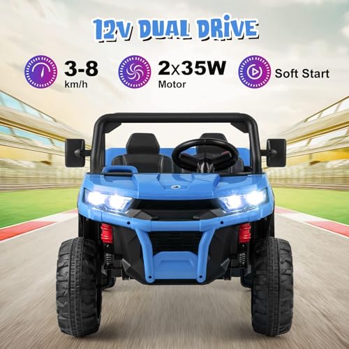 OLAKIDS 12V Electric Dump Bed UTV