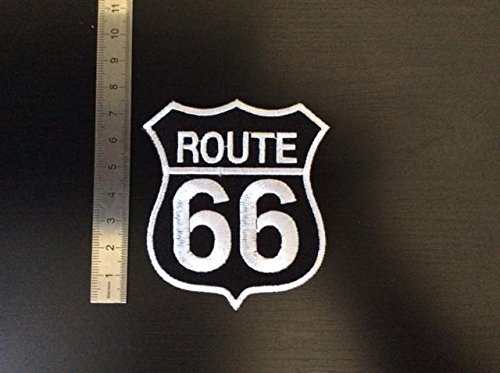 Toppa con motivo Route 66, da applicare con