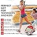 PINGKO Best Pedometer for Walking Accurately Track Steps Multi-Function Portable Sport Pedometers Step/Distance/Calories/Counter - Red…
