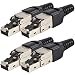 Produktbild VESVITO 4X CAT 6A RJ45 Stecker für CAT7A CAT7 CAT6A CAT6 Netzwerkkabel 10 GBit/s 500MHz, werkzeuglos, PoE++ Netzwerkstecker Crimpstecker für Verlegekabel Installationskabel Ethernet Kabel AWG 23-26