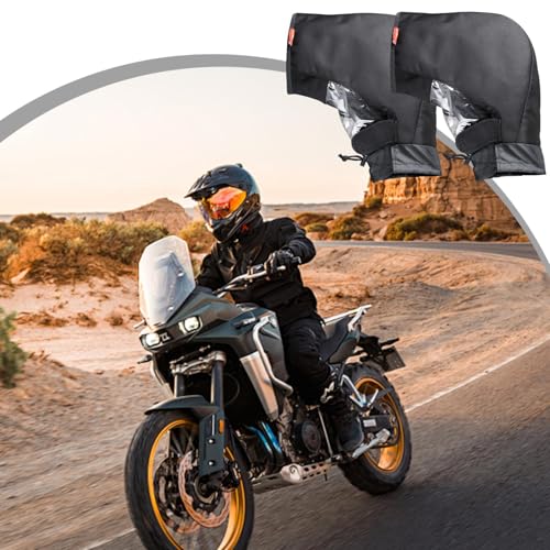 Gants imperméables pour guidon de moto anti-froid robustes
