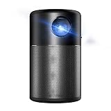 Ryanong Smart Micro Projektor, tragbare Maschine, Multifunktion in einem, integrierte HiFi-Audio-Handyprojektion, Schwarz