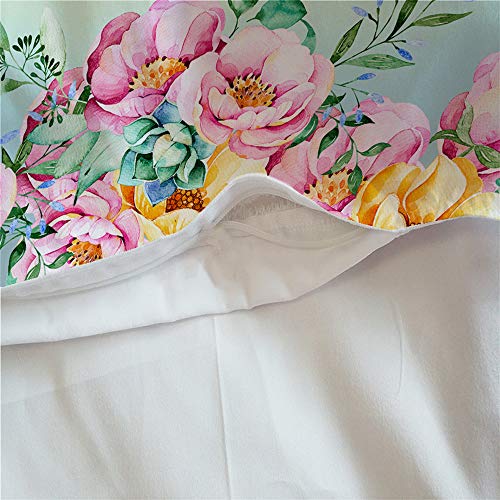 Rosa Einhorn Bettbezug,süßes Einhorn Wimpern Mädchen Kinder Bettwäsche135×200cm,Einhorn-Motiv Bettwäsche mit 2 Kissenbezügen (135×200cm, Auge) - Image 6