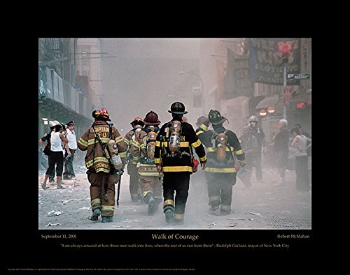 The McMahan Photo Archive 9/11 Firefighter Collectible Walk of Courage Photograph 8x10 Glossy Art Print
