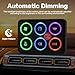 IZTOSS 6 Gang Switch Panel Automatic Dimmable RGB LED Touch Control Panel Box Electronic Relay System Waterproof Multifunction Switch Panel with Memory Function for 12-24V Truck Offroad Car Marine