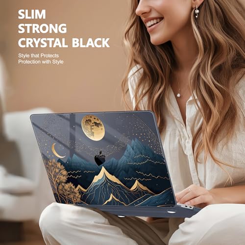 Funda MacBook Pro 16 A2141 de plástico rígido resistente con protector de teclado tradicional 4