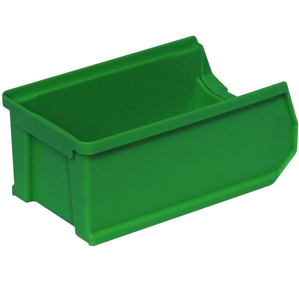 BRB Lot de 25 boîtes à empiler pour empilage de fenêtre Vert Capacité 0,85 l 175 x 100 x 75 mm Rails de Suspension Murale