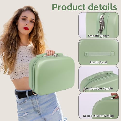 Portable Makeup Case 14inch Cosmetic Case Travel Toiletry Hand Luggage Carrying Case3