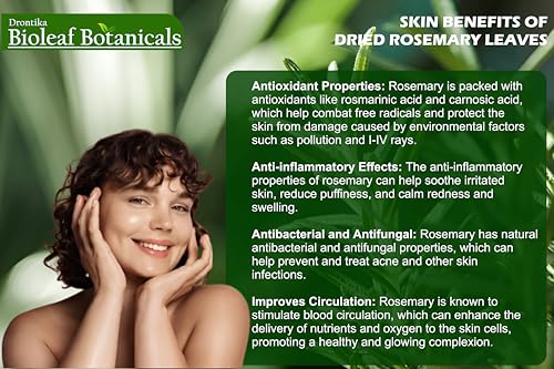 Image of Bioleaf Botanicals Leaves - 100gm | Dried Rosemary | Pure & Premium + FREE Mist Spray Bottle