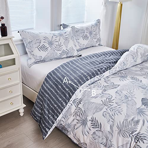 Oaite Duvet Cover Set,100% Cotton Comforter Cover With Floral Pattern Duvet Cover Set,Soft Bedding Set Includes With 3 Piece (2 Pillow Shams,1 Duvet Cover) #TOP2