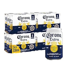 Corona Extra Mexican Lager Beer Can, 24 x 330ml