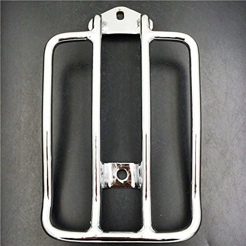 HK- Chrome Steel Standard Rear Fender Rack Plated Luggage Shelf Compatible with Solo Seat Compatible with HD H-D 2004 & LATER XL SPORTSTER See picture Compatible with detail measurement