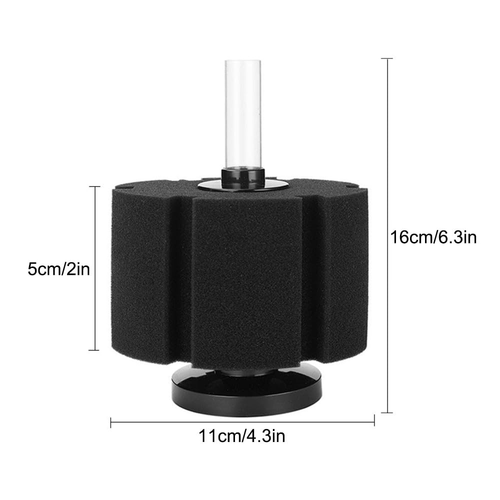 DONGKER Aquarium Bio Sponge Filter, Fish Tank Sponge Filter for Shrimp Bettas Breeder Fish Tank - Image 4