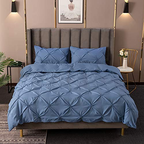 Parure de Lit 220x240 Motif Géométrique avec Housse de Couette et Taies 50x75