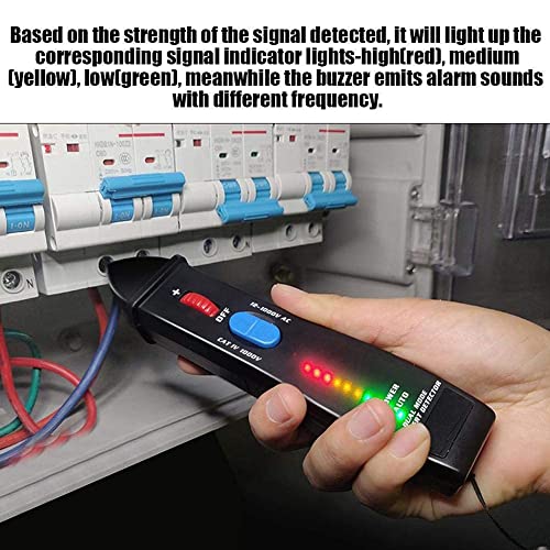 Image of Voltage Tester Pen Intelligent Mode Test Pen Non Voltage Tester with LED Flashlight Buzzer Alarm