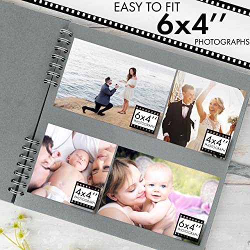 image for Bstorify Square Scrapbook Photo Albums 80 Pages (11 x 11 Inch) Grey Th